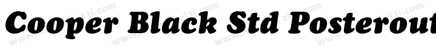 Cooper Black Std Posteroutline Stan字体转换